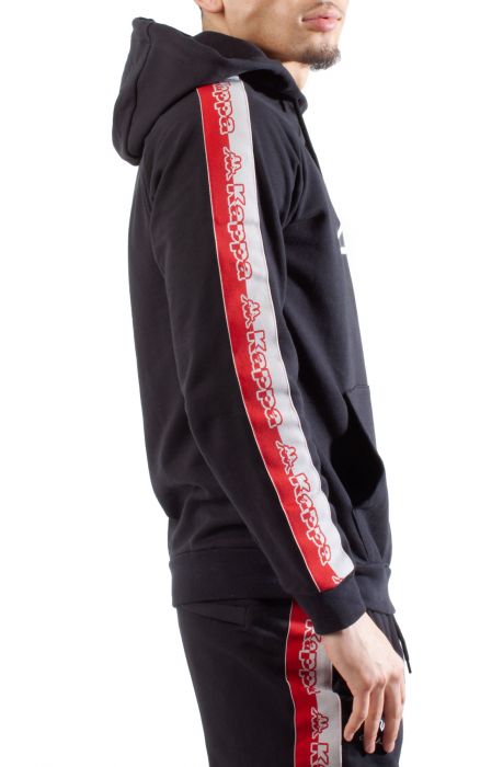 Logo Tape Dapet Hoodie Black Smoke-Grey Ashred Chily Pepper