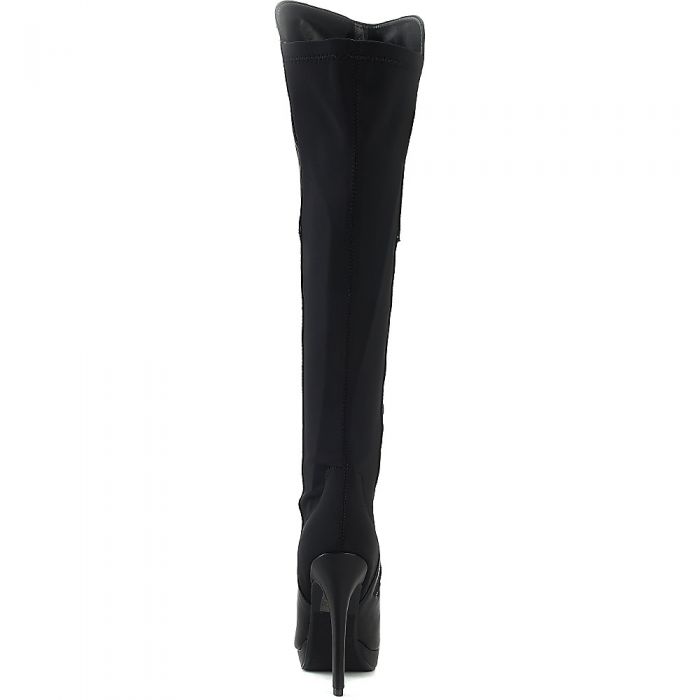 Women's Knee-High Leather Boot Venga-S Black