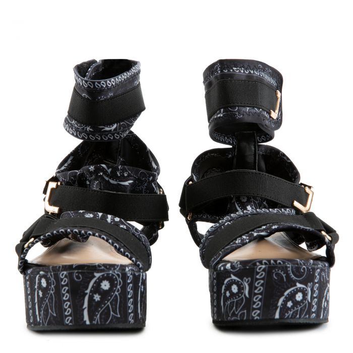 Mia-B Platform Sandals Black