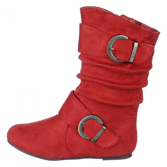 (PS) Kali-11 Flat Boots Red