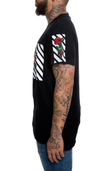 The Florio Rosas Graphic Tee in Black Black