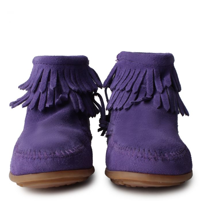 DOUBLE FRINGE PURPLE BOOTS Purple