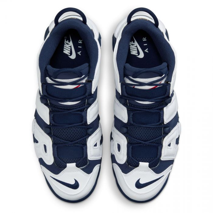 Air More Uptempo '96 White/Midnight Navy-Metallic Gold