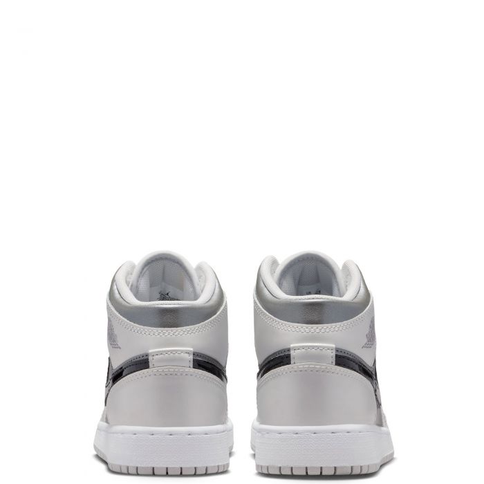 Grade-School Air Jordan 1 Mid SE Photon Dust/Blue Chill-Flat Pewter-Black