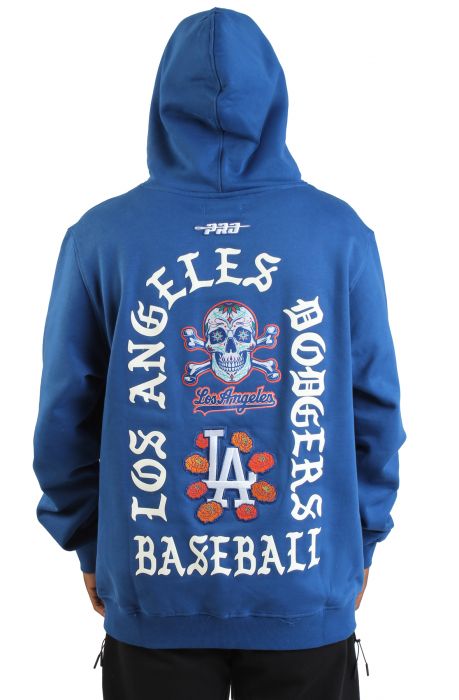 MLB Los Angeles Dodgers Sugar Skull Hoodie  Dodger Blue