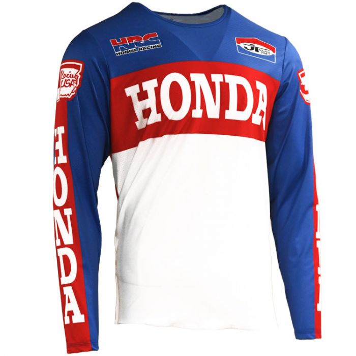 1970s Team Honda Jersey (Red, White and Blue) Red, White and Blue