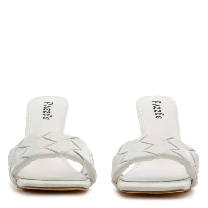 Leasa-01 High Heel Sandals White