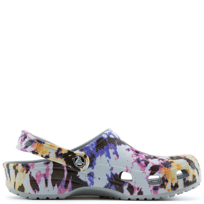 Classic Tie Dye Mania Clog Multi/Light/Grey