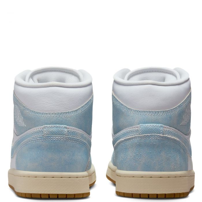 Air Jordan 1 Mid SE White/Worn Blue-Sail-Gum Light Brown