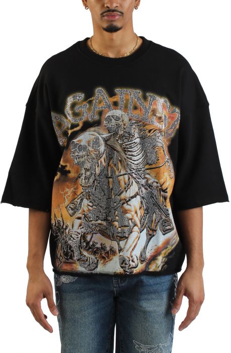 Pestilence Crop T-Shirt  Black