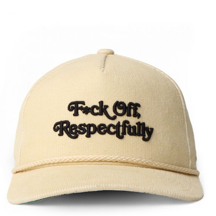 Respectfully Corduroy Snapback Sand