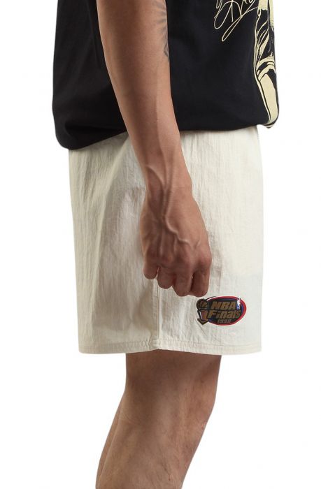 NBA Chicago Bulls Heritage Collection Vintage Woven Shorts Cream
