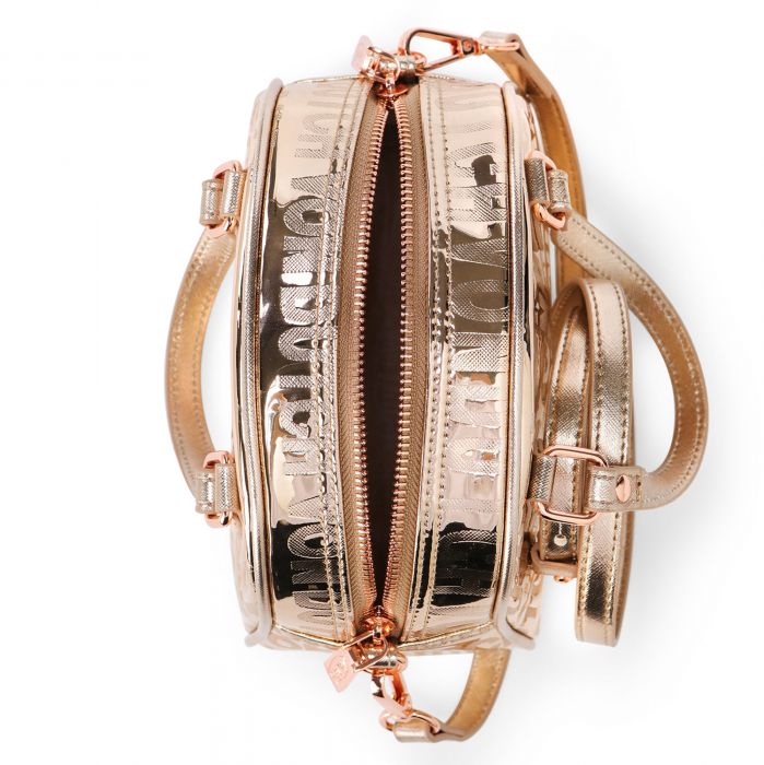 Von Dutch Reflective Bowling Bag Rose Gold
