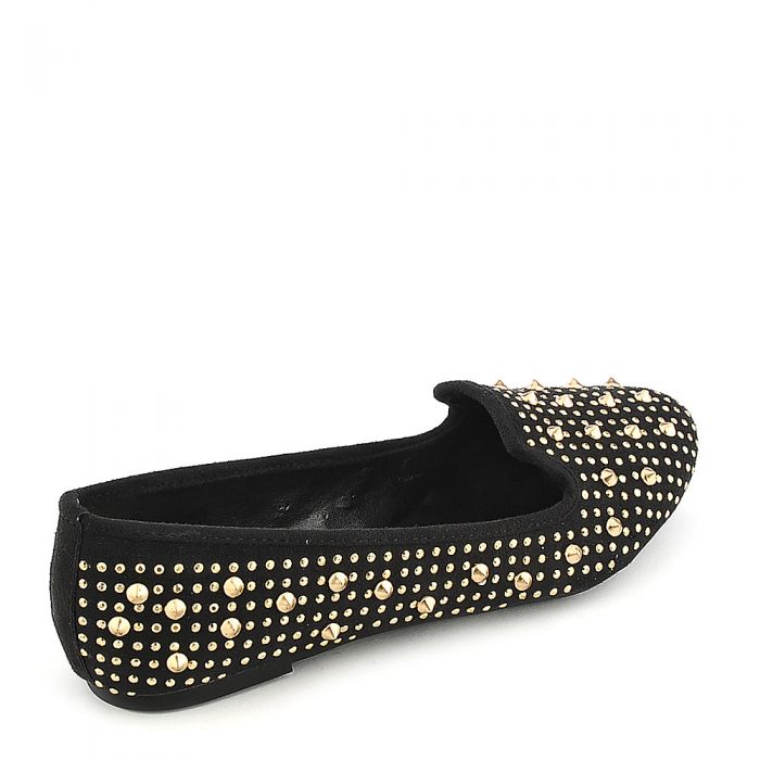 Mindy-AS Casual Flat Shoe Black/Gold