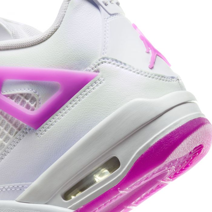 Grade School Air Jordan 4 Retro White/Hyper Violet