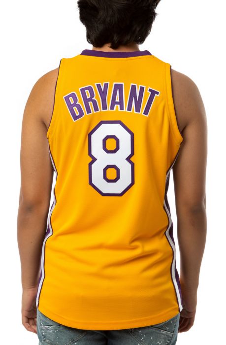 Los Angeles Lakers Kobe Bryant 2000-01 Authentic Jersey Light Gold/Purple