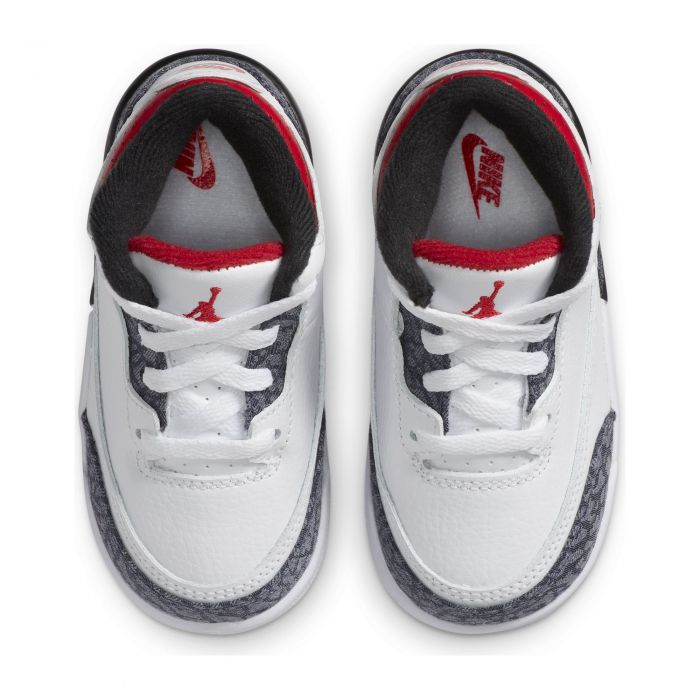 (TD) Air Jordan 3 Retro SE White/Fire Red-Black
