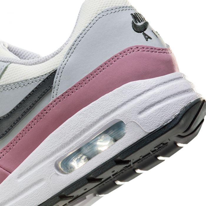 Grade School Air Max 1  Summit White/Dk Smoke Grey-Wolf Grey