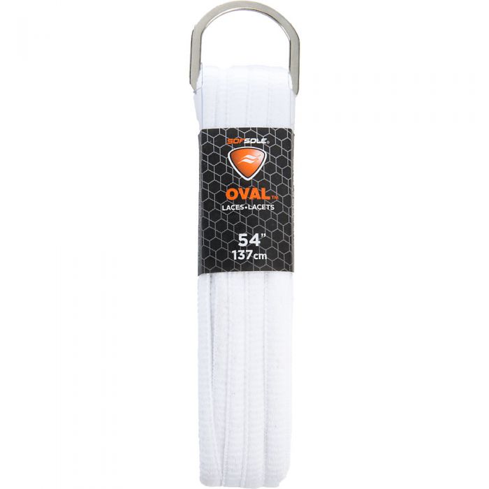 Athletic Oval Shoe Laces White