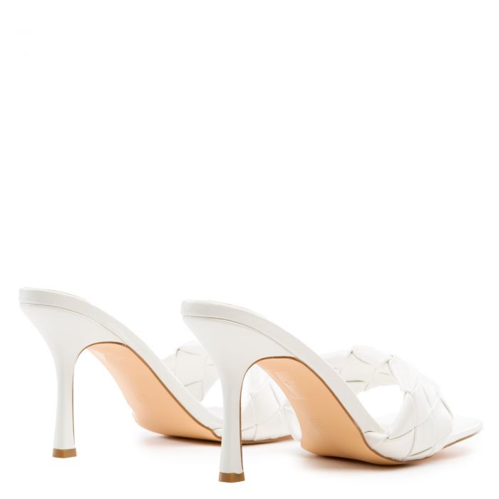 Leasa-01 High Heel Sandals White