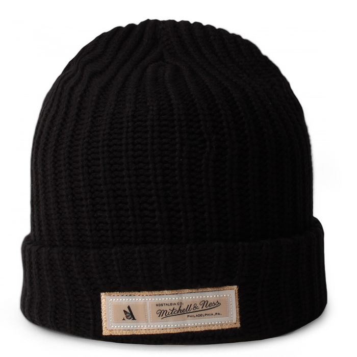 Mitchell Ness x Waraire Knit Hat Black