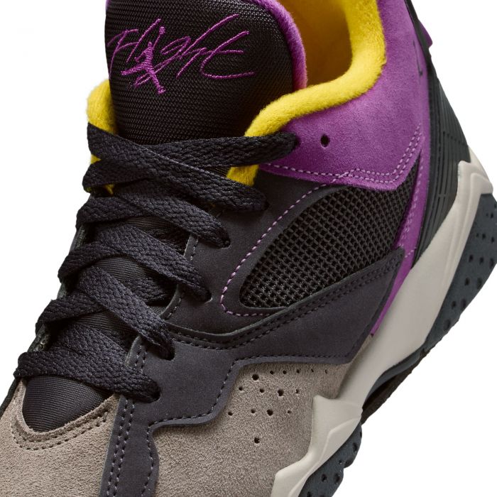 Grade-School Air Jordan MVP 92 Oil Grey/Viotech-Cave Stone-Dark Sulfur