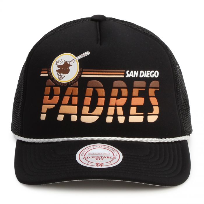 MLB  San Diego Padres Graded Trucker Adjustable Hat Black
