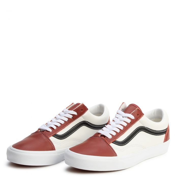 Old Skool White/Sport Red