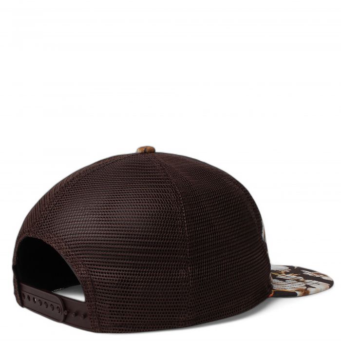 MLB San Diego Padres Tropic Floral Golfer Lightly Structured Snapback Hat Brn/W