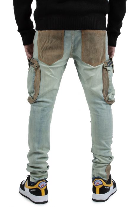 Colling Cargo Vintage Wash Jeans Dirty Indigo