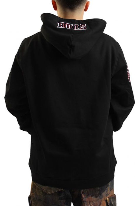 Chicago Bulls Old English Hoodie  Black/Red