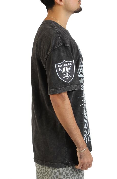 Las Vegas Raiders Dia De Muertos T-Shirt  Washed Black