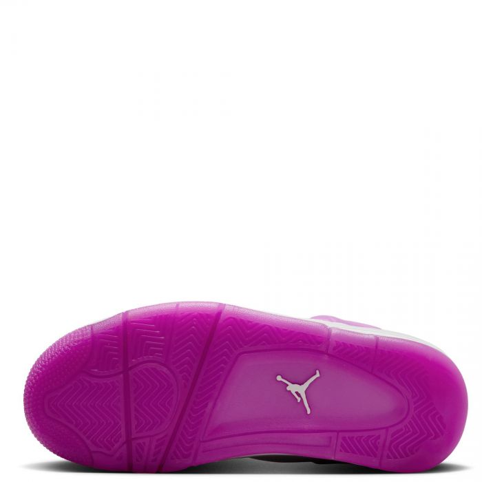 Grade School Air Jordan 4 Retro White/Hyper Violet