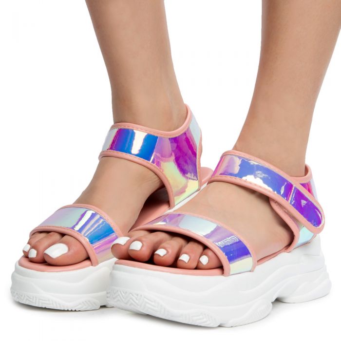 STAR-12 PLATFORM SANDALS BLUSH