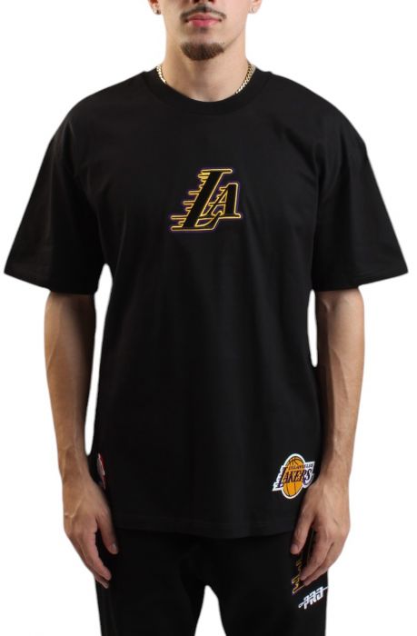 NBA Los Angeles Lakers Wingspan T-Shirt  Black/Yellow
