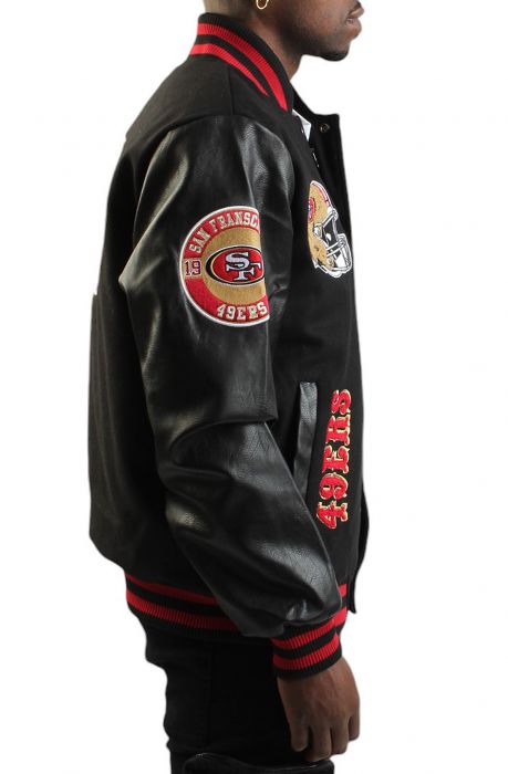 49'ers Wool Varsity Jacket Black