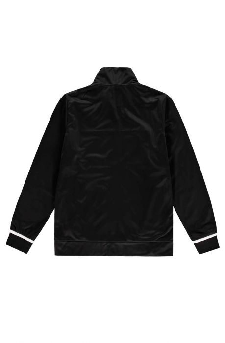 Langdon Poly Tracksuit Top Black All Black