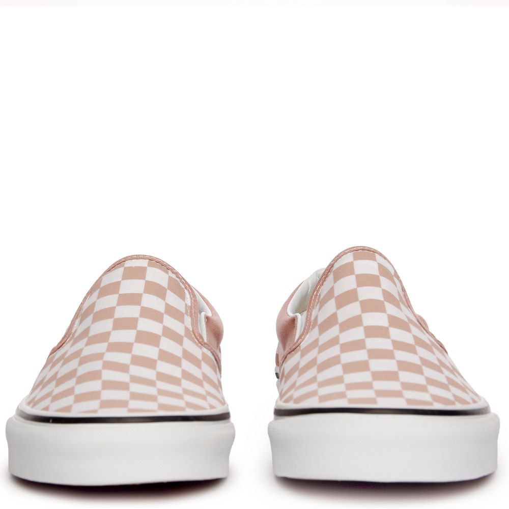 vans classic slip on checkerboard mahogany rose true white vans classic slip on checkerboard mahogany rose true white