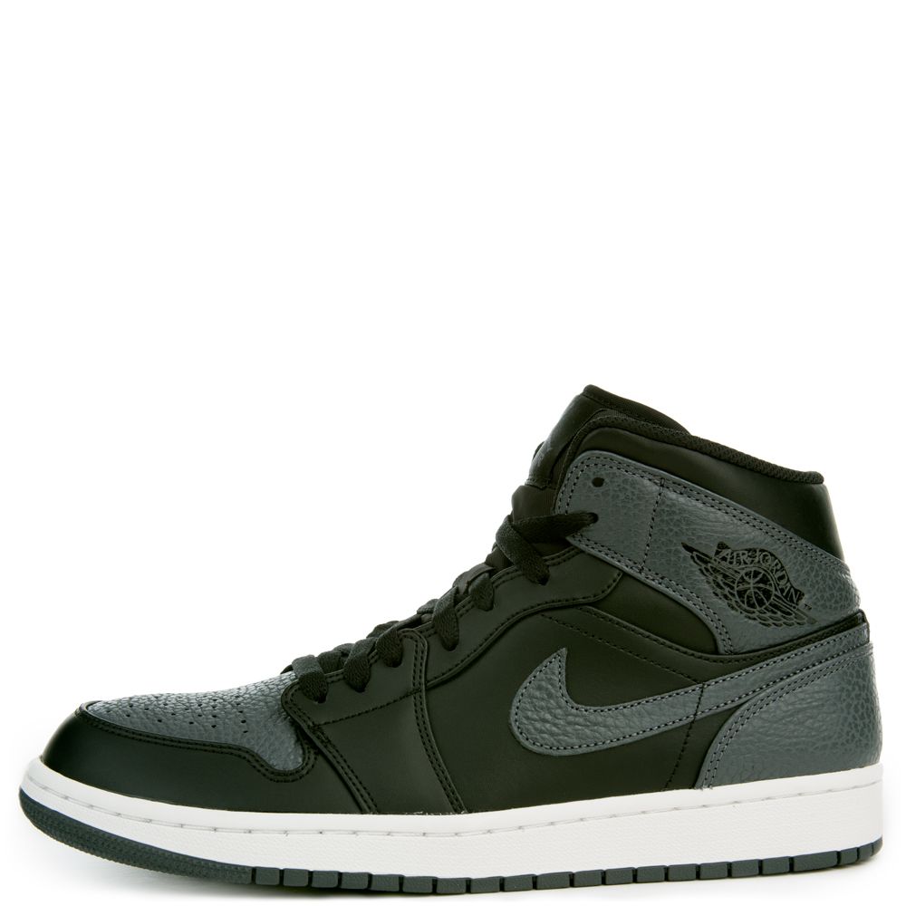 jordan 1 mid black gray