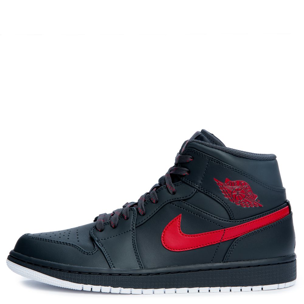 Air Jordan 1 Mid ANTHRACITE/GYM RED/WHITE