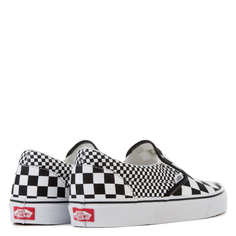 vans slip on mix checker vans slip on mix checker