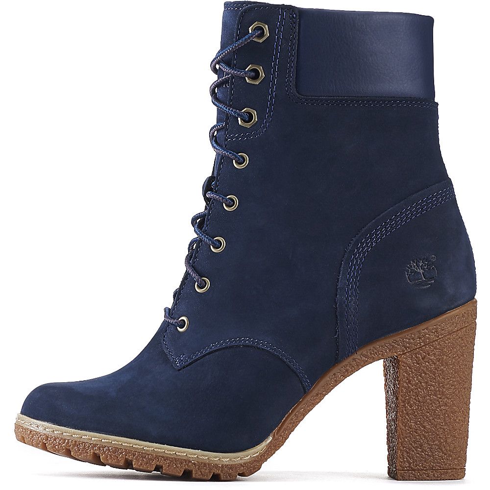 Timberland Glancy 6 IN Women's Navy Low Heel Ankle Boots | Shiekh Shoes
