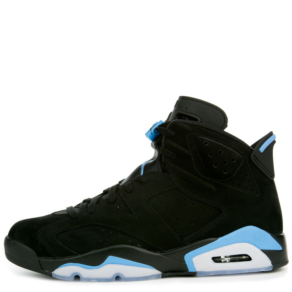 air jordan 6 retro black university blue