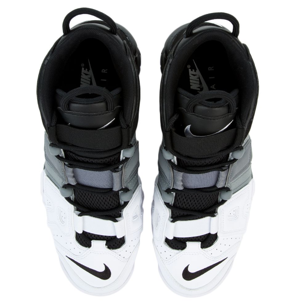 uptempo black and white grey