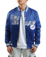 MLB LOS ANGELES DODGERS CITY RANSOM SATIN JACKET Dodger Blue