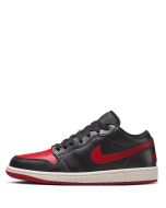 Air Jordan 1 Low  Black/Gym Red-Sail