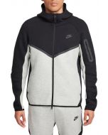 Nike Tech Men's Full-Zip Windrunner Hoodie Black/DK Grey Heather/   Black