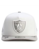 NFL Las Vegas Raiders 950 A-Frame Pre-Curved Snapback White/Grey