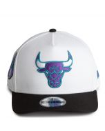 NBA Chicago Bulls 9FIFTY A-Frame Snapback  White/Purple