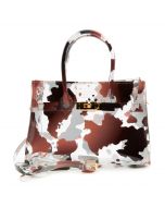 Clear Cow Print CrossBody Bag Clear Brown